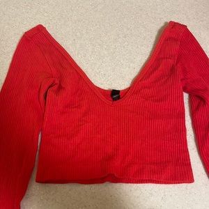Urban Outfitters cropped long sleeve top